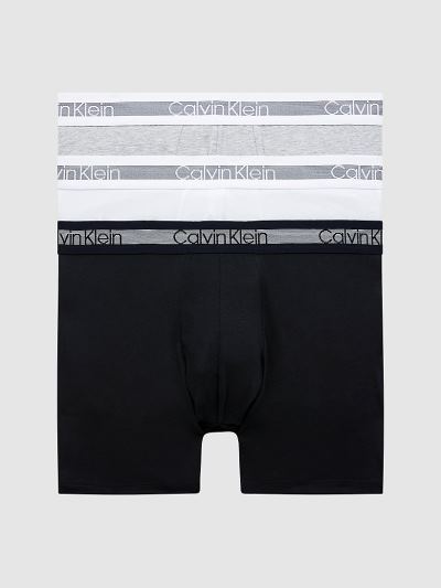 Calvin Klein Underwear HU072768 | Calvin Klein Cooling Férfi Boxer Szürke / Fekete / Fehér